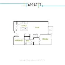 One Bed One Bath A 2 3-306 floor plan